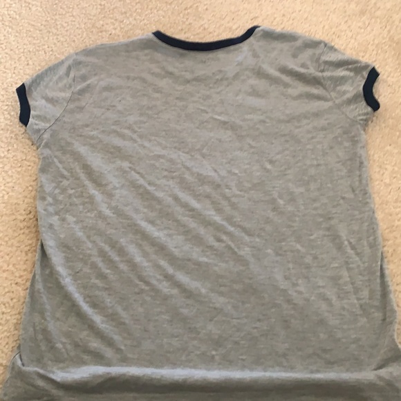 Weekend Warrior Ringer Tee Juniors Large Women Girls - Picture 3 of 3